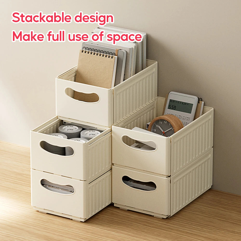 1/3PCS Retractable Drawer Organizer Adjustable Cabinet Storage Box Stackable Kitchen Organizers Sorting Storage Box For Home